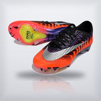 Tachos Air Zoom Mercurial Vapor 17 Elite FG Negro Naranja Flamas, vista 3 — X Cleats MX