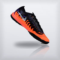 Tachos Air Zoom Mercurial Superfly 11 Elite TF Negro Naranja Flamas, vista 4 — X Cleats MX