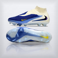 Tachos Phantom GX II Elite High Cut FG Crema Azul Rey, vista 6 — X Cleats MX