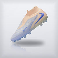 Tachos Phantom GX II Elite High Cut FG Crema Azul, vista 3 — X Cleats MX
