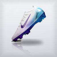 Tachos Air Zoom Mercurial Vapor 16 Elite FG Blanco Azul Morado, vista 2 — X Cleats MX