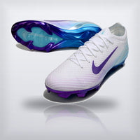 Tachos Air Zoom Mercurial Vapor 16 Elite FG Blanco Azul Morado, vista 3 — X Cleats MX