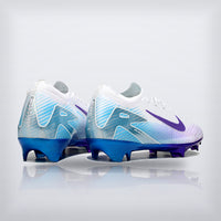 Tachos Air Zoom Mercurial Vapor 16 Elite FG Blanco Azul Morado, vista 4 — X Cleats MX