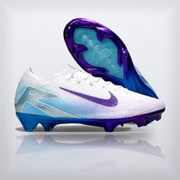 Tachos Air Zoom Mercurial Vapor 16 Elite FG Blanco Azul Morado, vista 5 — X Cleats MX