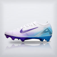 Tachos Air Zoom Mercurial Vapor 16 Elite FG Blanco Azul Morado, vista 7 — X Cleats MX