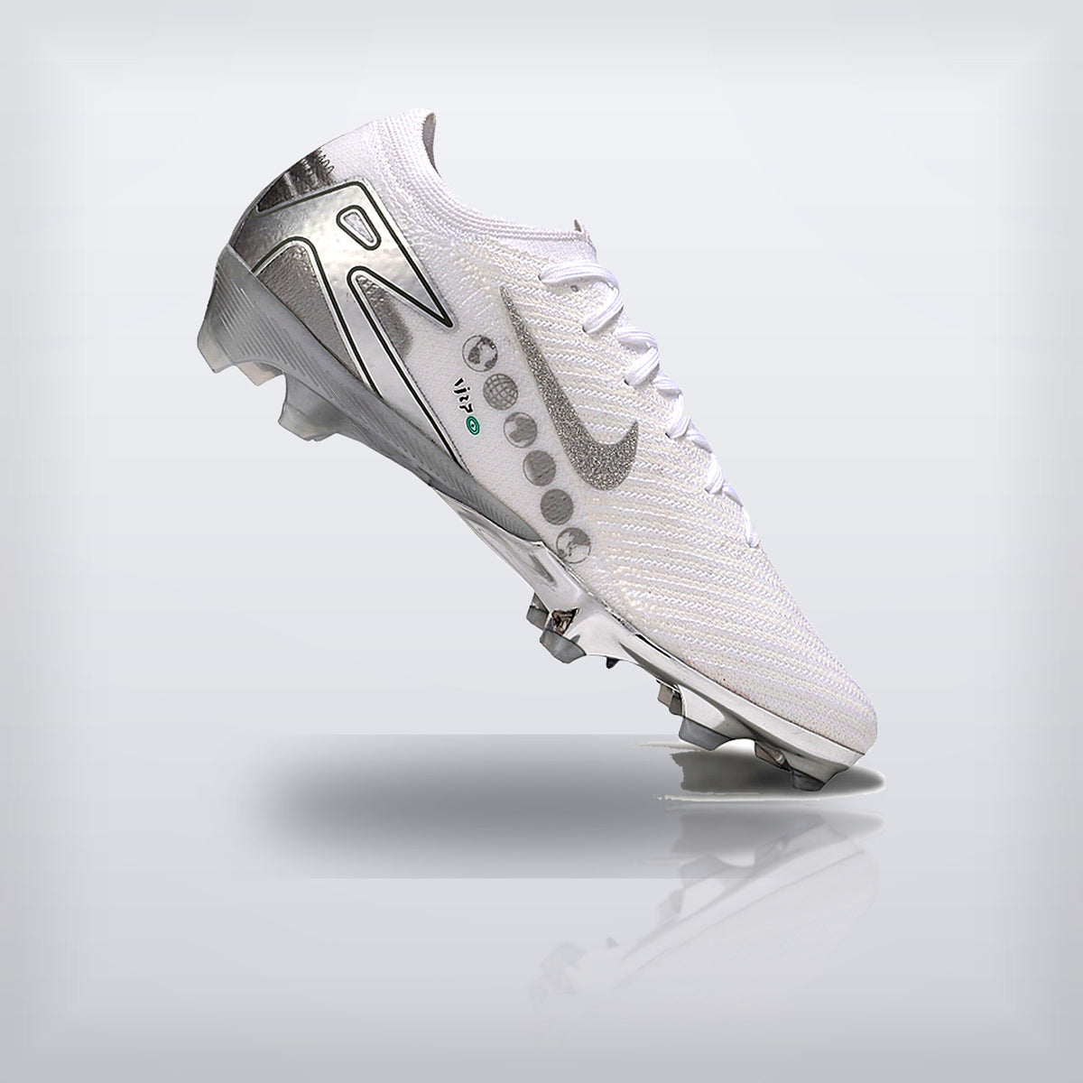 Tachos Air Zoom Mercurial Vapor 16 Elite FG Blanco Plata — X Cleats MX
