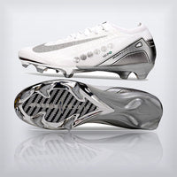 Tachos Air Zoom Mercurial Vapor 16 Elite FG Blanco Plata, vista 6 — X Cleats MX