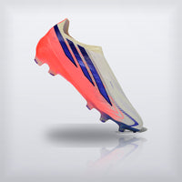 Tachos F50 Hyperfast Elite Laceless FG Coral Blanco, vista 5 — X Cleats MX