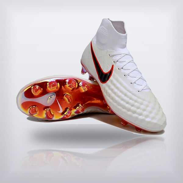 Tachos Magista Obra II Blanco Rojo FG - X Cleats MX