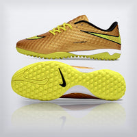 Nike Hypervenom Phantom Sonho Dourado dorado, perfil y suela turf