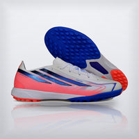 Tachos F50 Hyperfast League TF Blanco Azul Coral — X Cleats MX