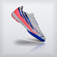 Tachos F50 Hyperfast League TF Blanco Azul Coral, vista 2 — X Cleats MX