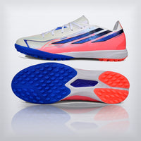 Tachos F50 Hyperfast League TF Blanco Azul Coral, vista 6 — X Cleats MX