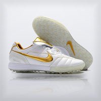 Tachos Tiempo Legend 7 R10 Elite TF Blanco Dorado — X Cleats MX