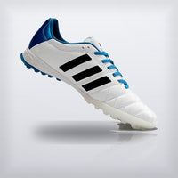 Tachos adiPure 11Pro TRX TF Kroos Blanco Azul, vista 2 — X Cleats MX