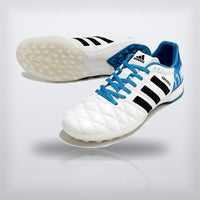 Tachos adiPure 11Pro TRX TF Kroos Blanco Azul, vista 4 — X Cleats MX