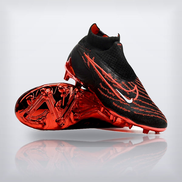 Tachos Phantom GX Negro Rojo FG - X Cleats MX